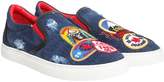 Thumbnail for your product : DSQUARED2 Destroyed Denim Slip On