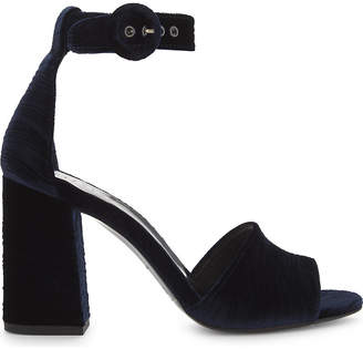 Claudie Pierlot Velvet heeled sandals