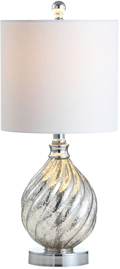 Jonathan Y Designs Lawrence 20.5In Glass Metal Led Table Lamp