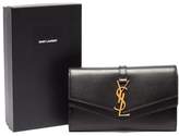 Thumbnail for your product : Saint Laurent Sulpice Leather Continental Wallet - Womens - Black