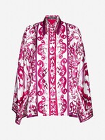 Majolica Print Silk Shirt 