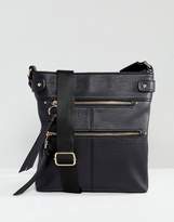 Thumbnail for your product : ASOS Messenger Bag With Zip Front Detail