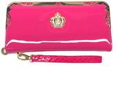 Thumbnail for your product : [KIREI obsession] Women's, Long Wallet with Smartphone Pocket, Crown Charm, Patent Leather (PU) Round Zip, Strap, Purse, Clutch, Wristlet [IN GIFT BOX] [Deep Pink]