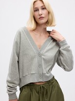 Thumbnail for your product : Gap Vintage Soft Cropped Sweatshirt Cardigan