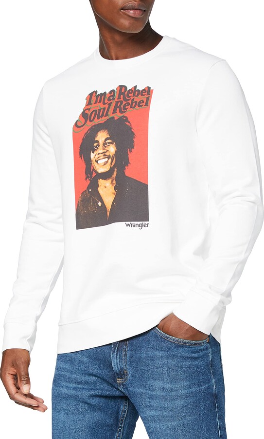 Wrangler Men's SOUL REBEL CREW Sweatshirt - ShopStyle Jumpers & Hoodies