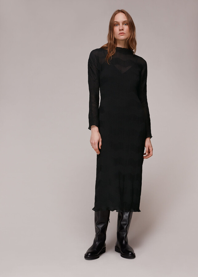 Whistles Megan Plisse Dress ShopStyle