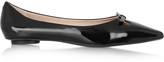 Thumbnail for your product : Marc Jacobs Patent-leather point-toe flats