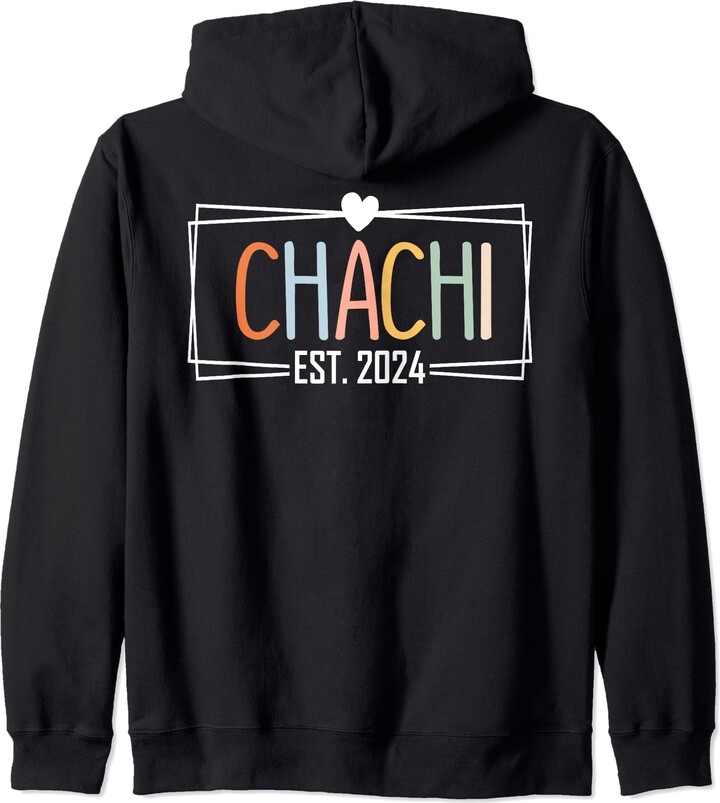 Est 2024 Family Matching Outfits Co. Chachi EST 2024 Promoted to be Aunt  Family 2024 Zip Hoodie - ShopStyle