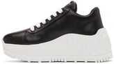 Thumbnail for your product : Miu Miu Black Leather Wedge Sneaker