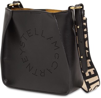 Stella McCartney Hobo Logo Faux Leather Shoulder Bag