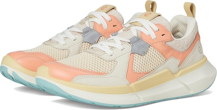 ECCO Sport Biom 2.2 Sport Cross Trainer Women's Shoes Dusty Peach/Limestone : EU 38 (US Women's 7-7.5) B - Medium Leather/Textile