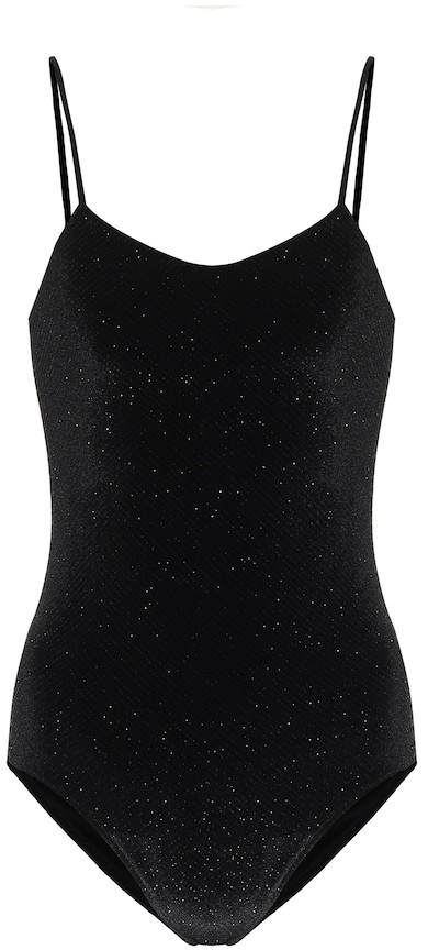 Glitter velvet bodysuit