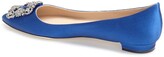 Thumbnail for your product : Manolo Blahnik Hangisi Flat