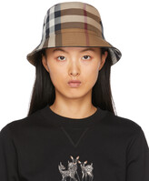Thumbnail for your product : Burberry Tan Canvas Check Bucket Hat