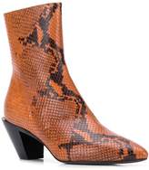 Thumbnail for your product : A.F.Vandevorst snakeskin ankle boots