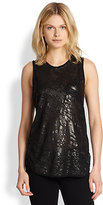 Thumbnail for your product : Rag and Bone 3856 Rag & Bone Wyeth Coated Burnout Tank
