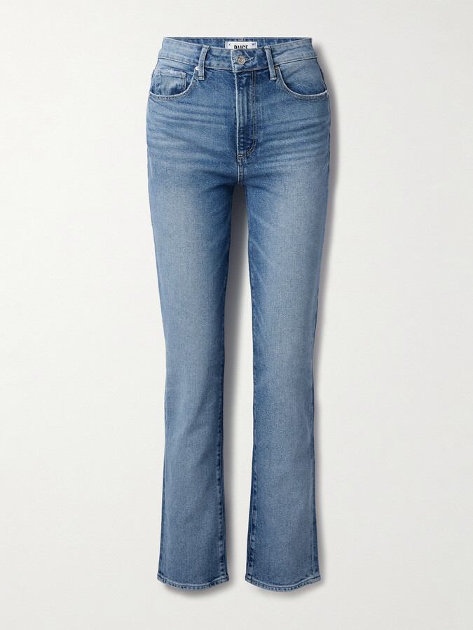 Paige Stella High-rise Straight-leg Jeans - Blue