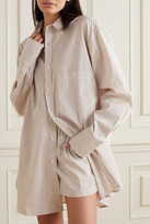 Thumbnail for your product : Maison Essentiele + Net Sustain Striped Organic Cotton-poplin Pajama Shirt