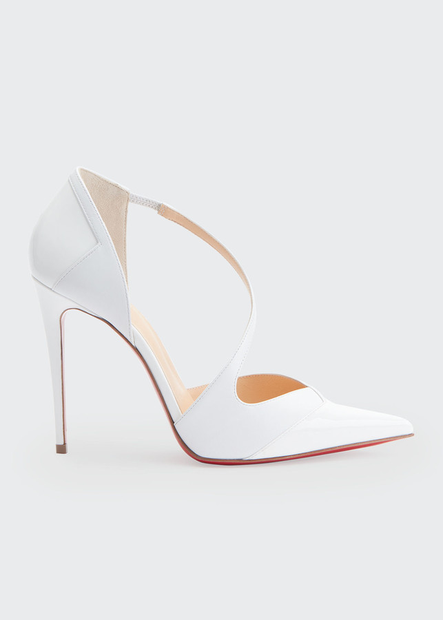 Christian louboutin round and square 100 red sole pumps Clearance