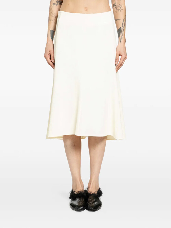 Jil Sander A-line midi skirt