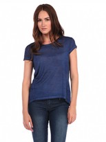 Thumbnail for your product : Majestic Short Sleeve Silk Tee
