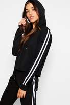 Thumbnail for your product : boohoo Fit Double Stripe Hoody