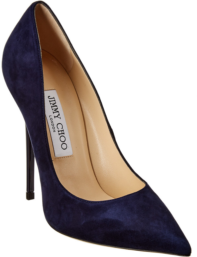 Jimmy Choo Navy Pumps | Shop the world's largest collection of fashion |  ShopStyle