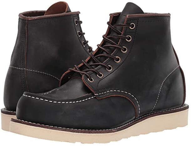 black red wing boots