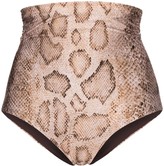 Thumbnail for your product : Mara Hoffman Bobbi snake print bikini bottoms
