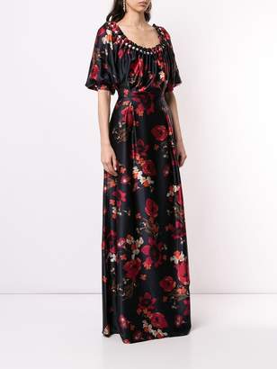Mother of Pearl long floral print dress