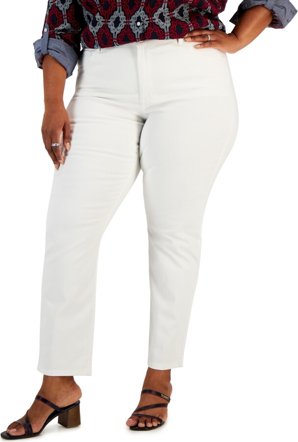Style&Co. Style & Co Plus Size High-Rise Straight Jeans, Created for Macy's  - ShopStyle