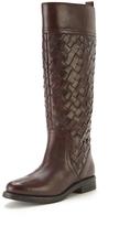 Thumbnail for your product : Lotus Rockford Leather Weave Detail Knee Boots
