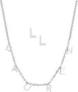 Personalized Planet Sterling Silver Dainty Name Choker and Initial Earring Set ,Women's