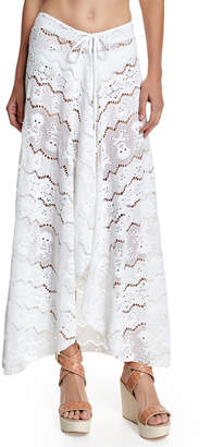 Letarte Embroidered Lace Coverup Skirt