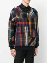 Thumbnail for your product : Missoni patchwork plaid crew neck sweater