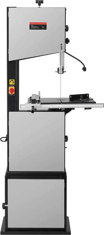 KFFKFF Band Cutter, 14-Inch, Adjustable Speed 480-960 RPM Tabletop Bandsaw, 1100W 1-1/2HP Engine, Featuring Enhanced Work Light, Stand, Cabinet Assembly, and Miter Gauge, Suitable for Woodworkin