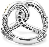 Thumbnail for your product : Lagos 18K Gold and Sterling Silver Enso Interlocking Ring with Diamonds