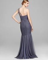 Thumbnail for your product : Amsale Gown - One Shoulder Tulle Mermaid