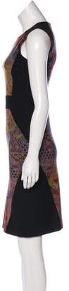 Etro Knee-Length Wool Dress Multicolor Knee-Length Wool Dress
