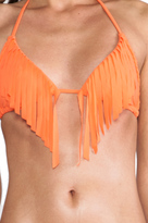 Thumbnail for your product : BOYS + ARROWS Blythe the Babe Fringe Triangle Top