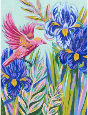 Flutter and Sway by Julie Marriott - Painting