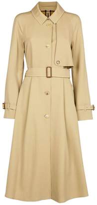 Burberry Wool Single-Breasted Trench Coat