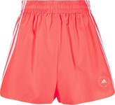 Thumbnail for your product : Stella McCartney Logo-Print High-Waisted Running Shorts