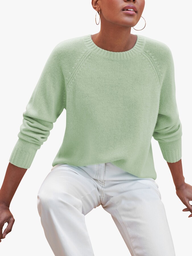 sage green oversized sweater