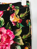 Thumbnail for your product : Dolce & Gabbana Kids floral print jeans