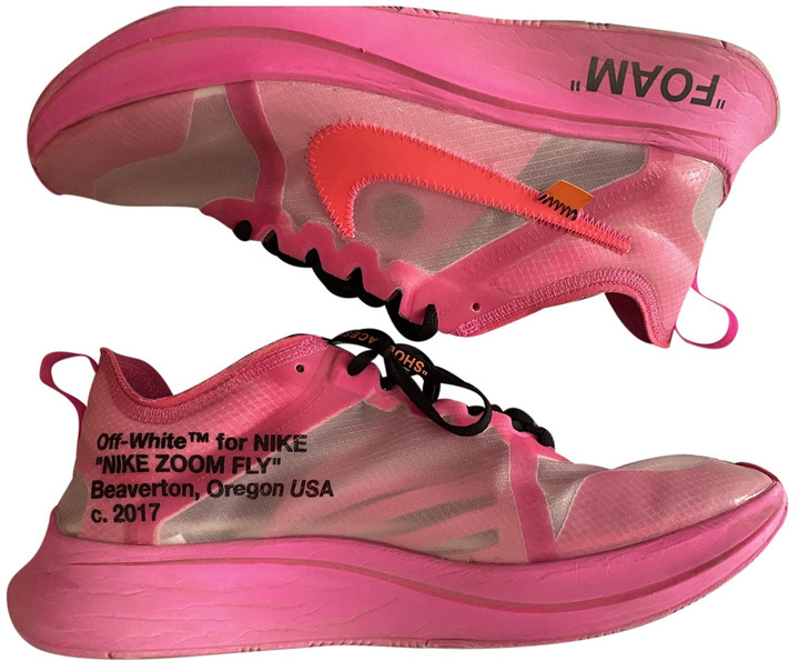 zoom fly pink off white