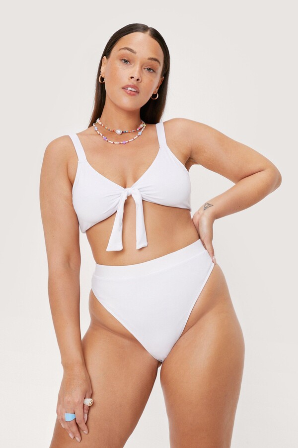 Nasty Gal Womens Recycled Knot Your Beach Plus Size Bikini Set - ShopStyle  Two Piece Swimsuits