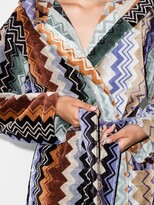 Thumbnail for your product : Missoni Home Giacomo belted hooded bathrobe