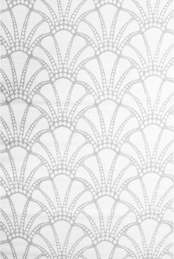 Mad Mats Scallop Stone White