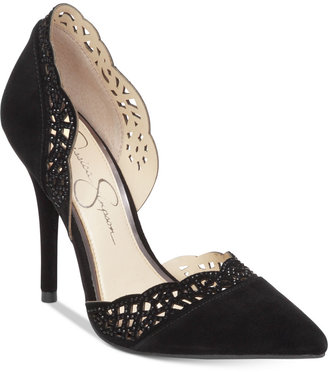 Jessica Simpson Teriann d'Orsay Evening Pumps Women's Shoes
